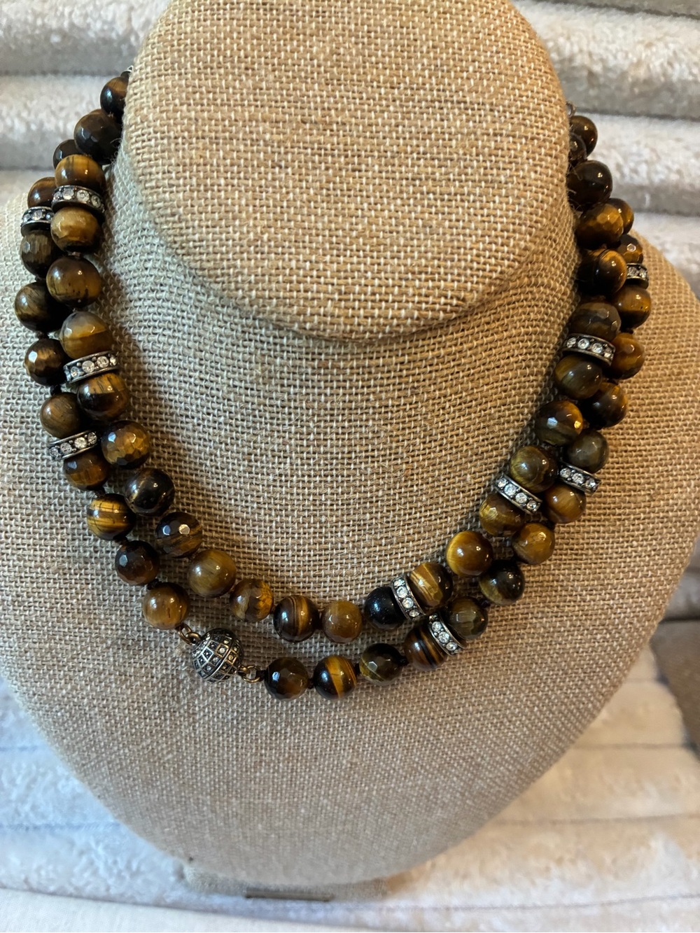 Chloe + Isabel Tiger Eye Convertible Necklace (original retail $108)